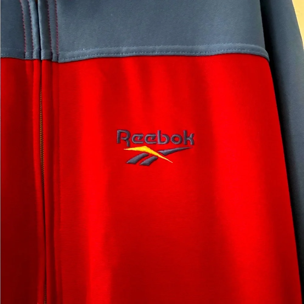 Vintage Reebok Barcelona Blue and Red Athletic Jacket